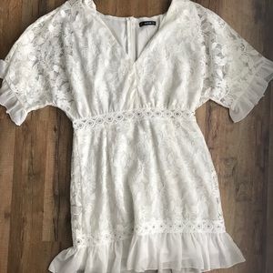 White lace dress